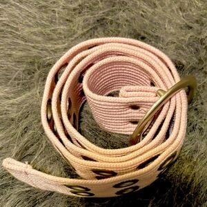 Pink Grommet Belt